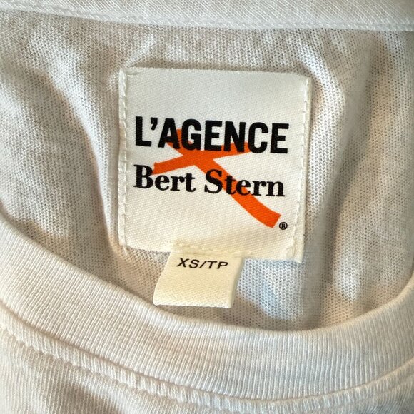 NWOT L'Agence Bert Stern Marilyn Monroe Last Sitting Cory Scoop Neck SS Tee XS - Picture 2 of 5